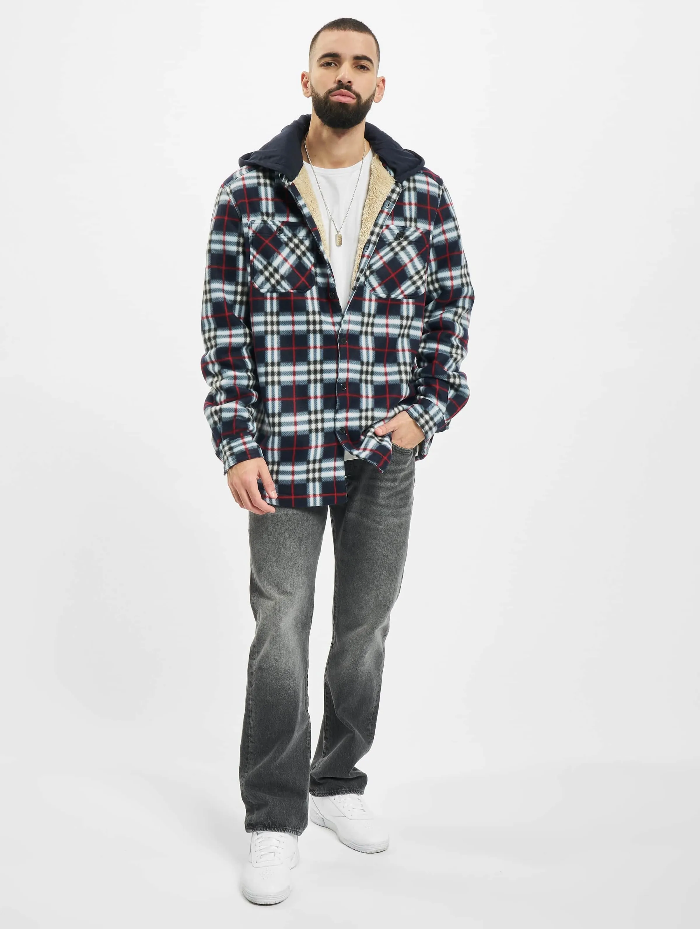 Urban Classics Hooded Polar Fleece Overshirt
