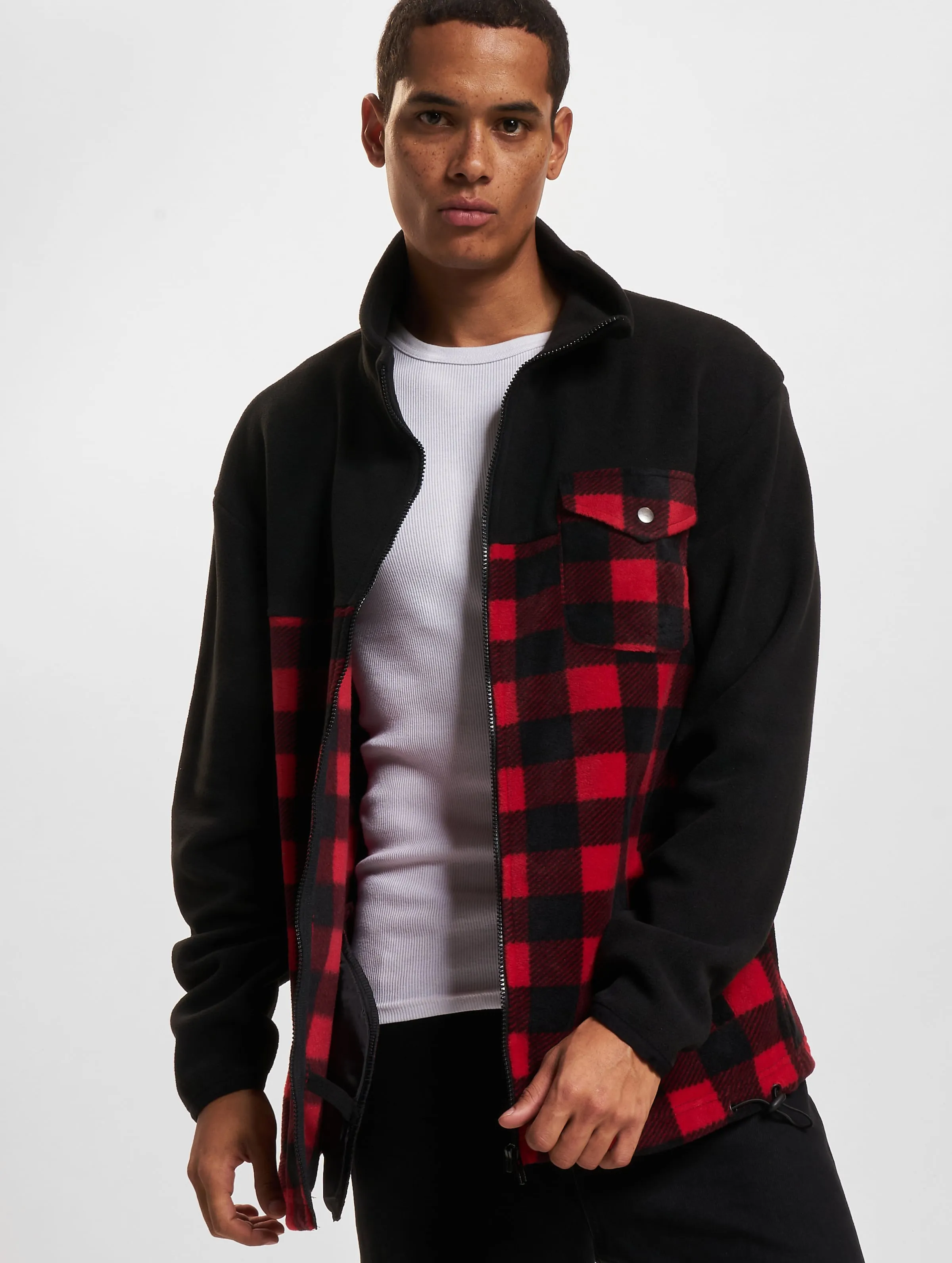 Urban Classics Patterned Polar Fleece Track