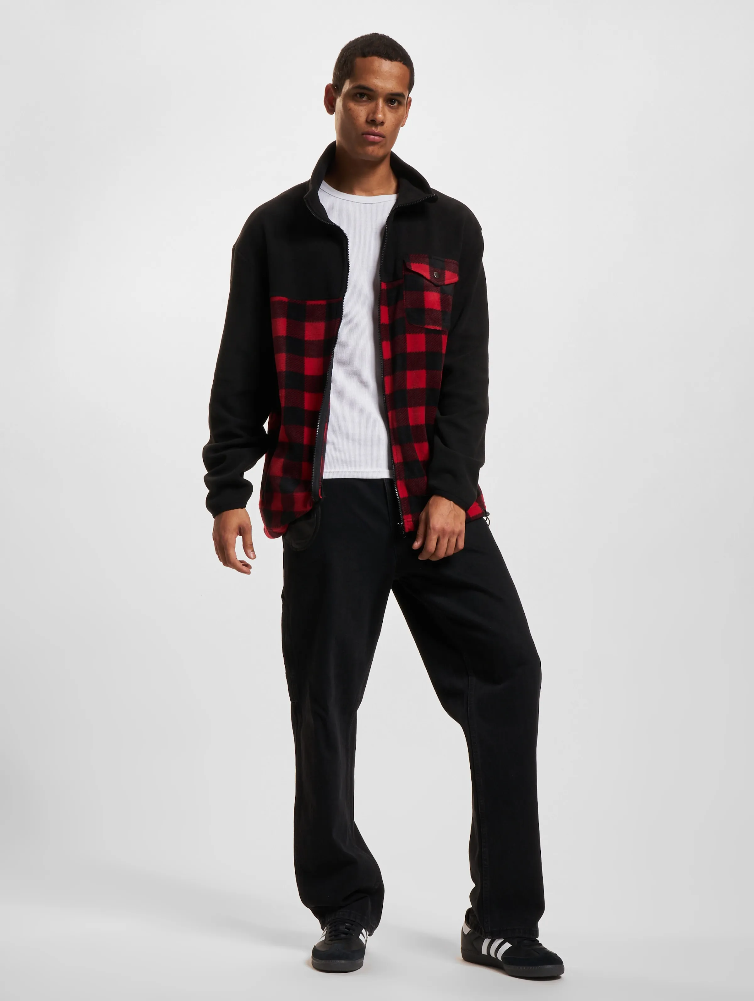 Urban Classics Patterned Polar Fleece Track