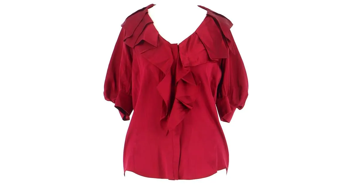 Valentino Camisa Burdeos 