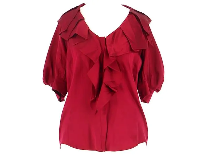 Valentino Camisa Burdeos 