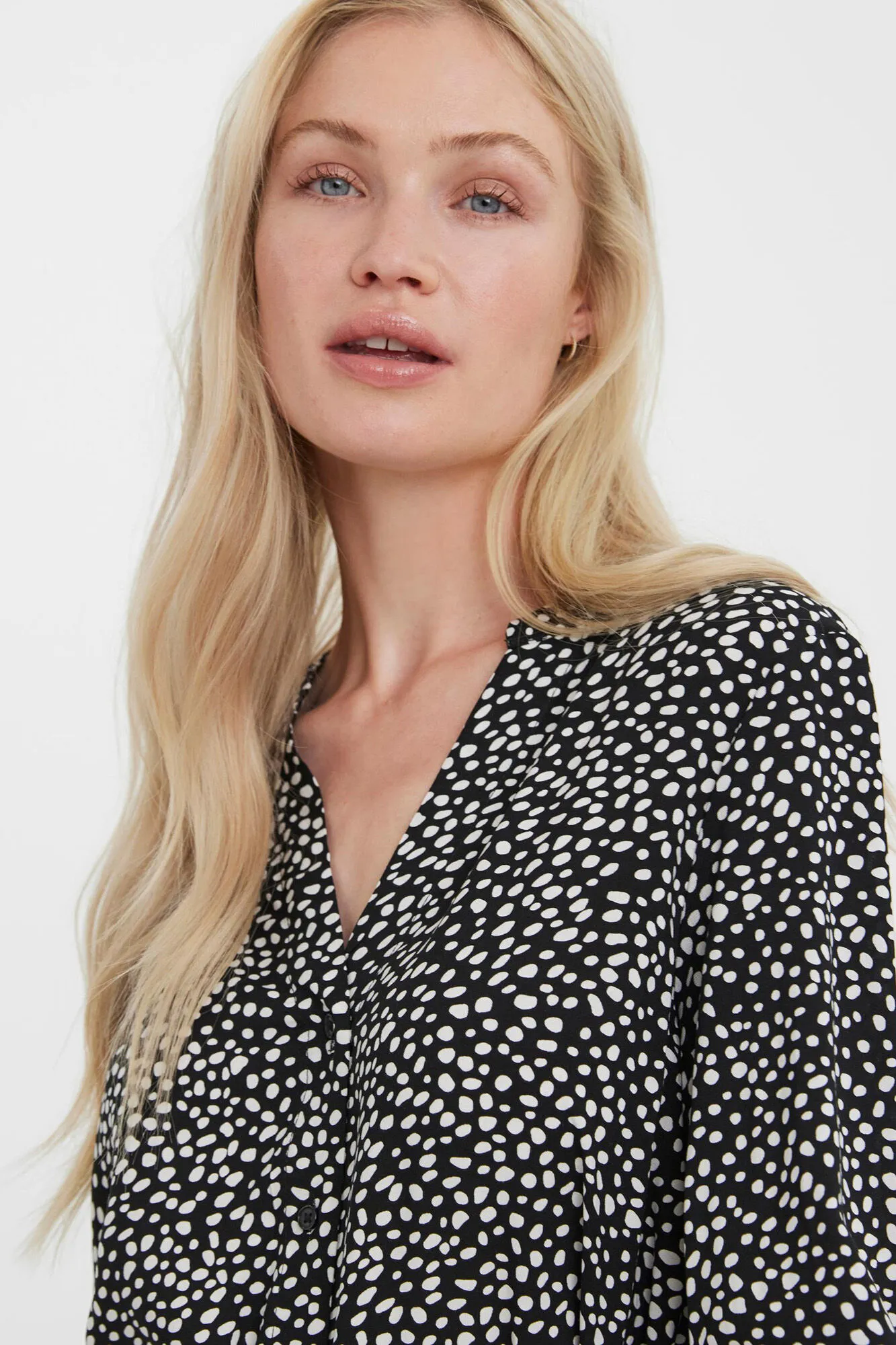 Vero Moda Vestido camisero estampado