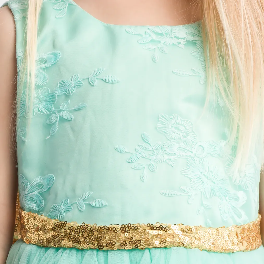 Vestido ceremonia niña Provence verde