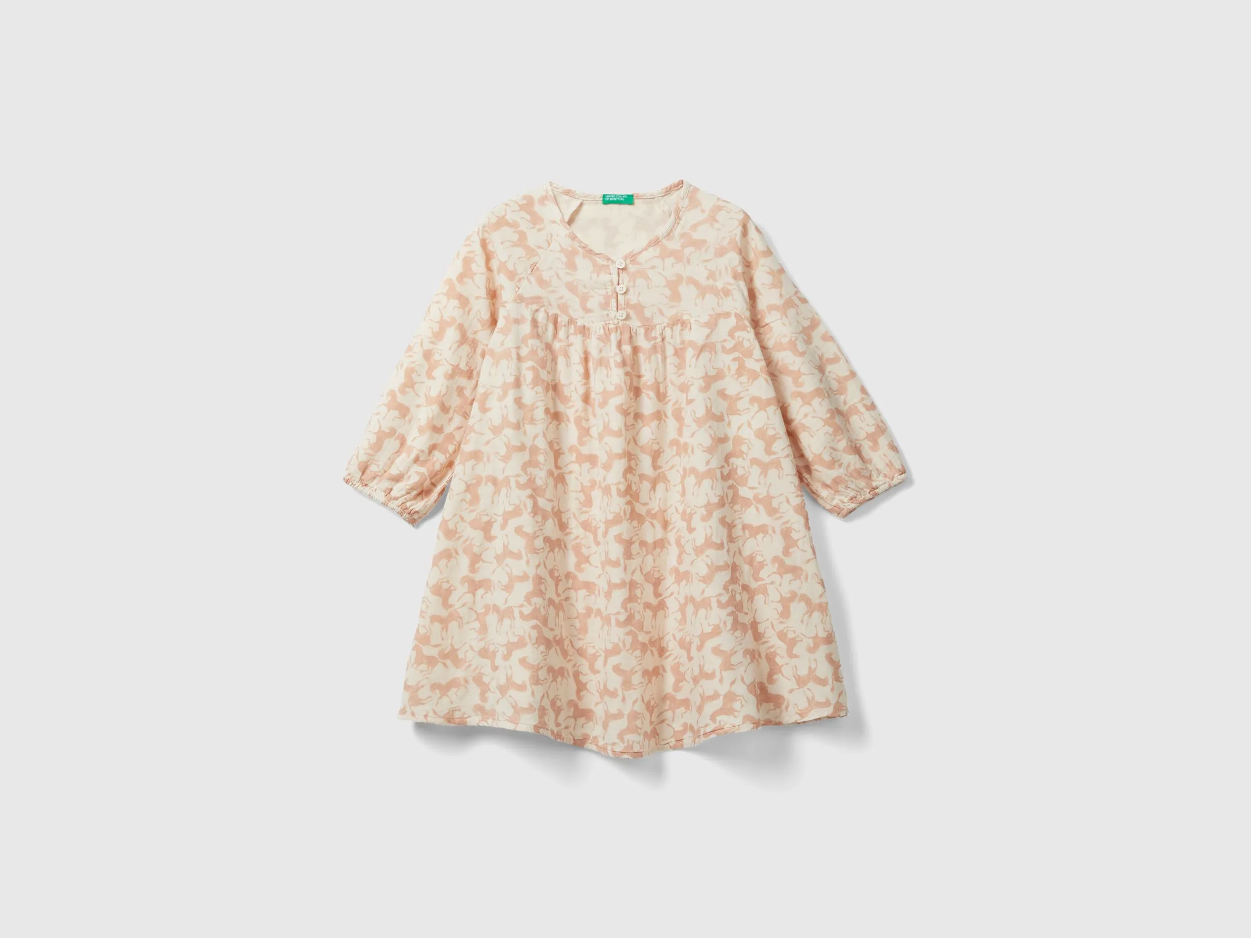 Vestido con estampado de caballos