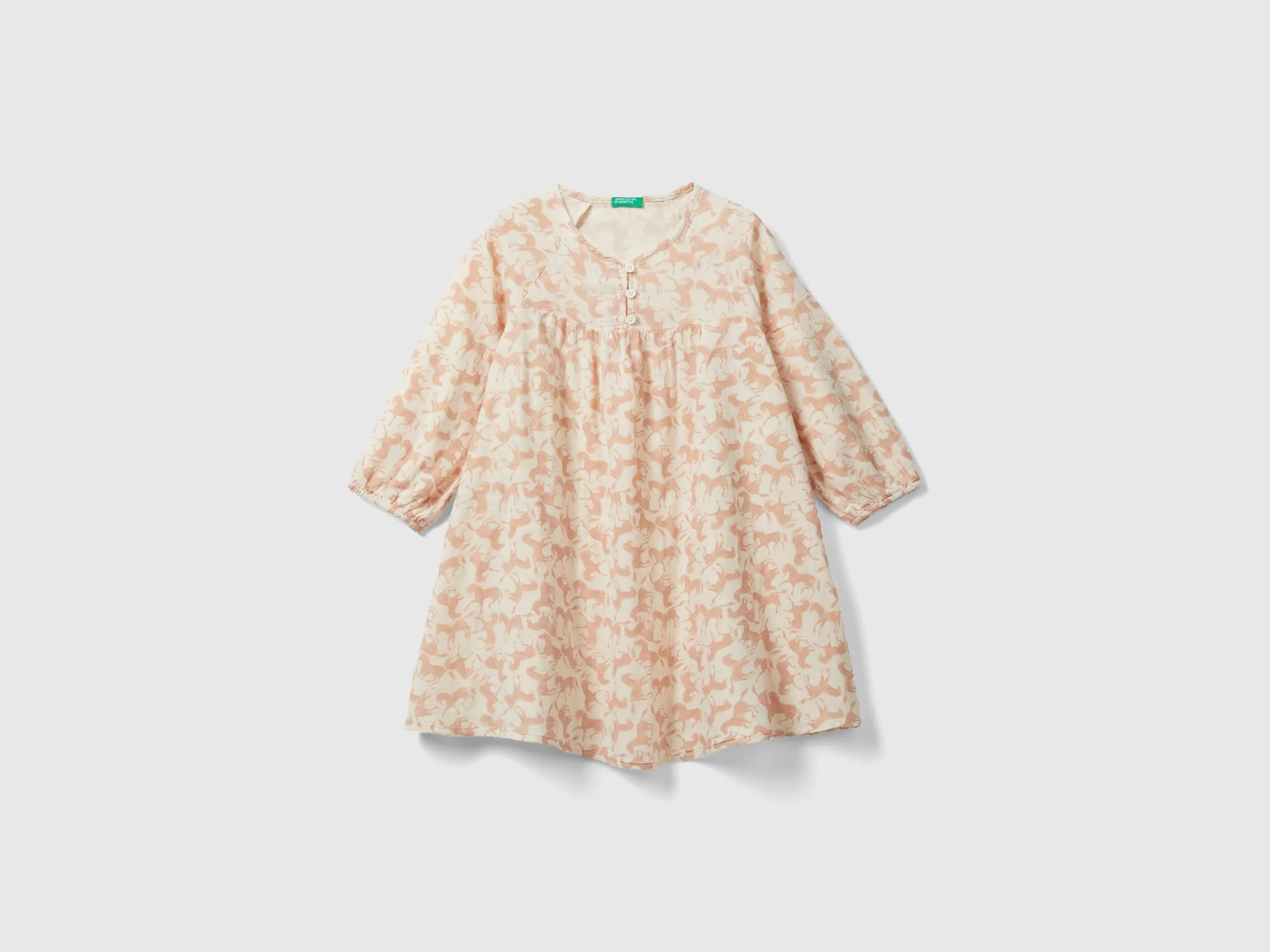 Vestido con estampado de caballos