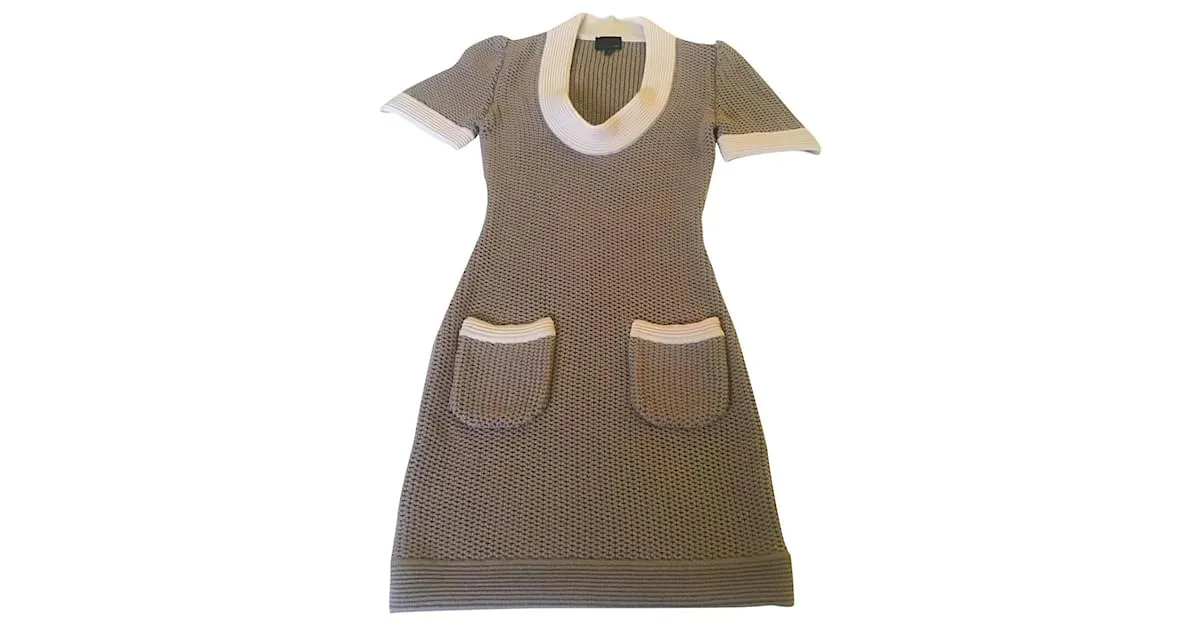 Vestido Fendi Beige 