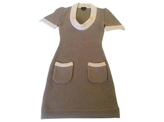 Vestido Fendi Beige 