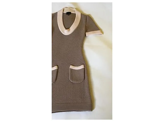 Vestido Fendi Beige 