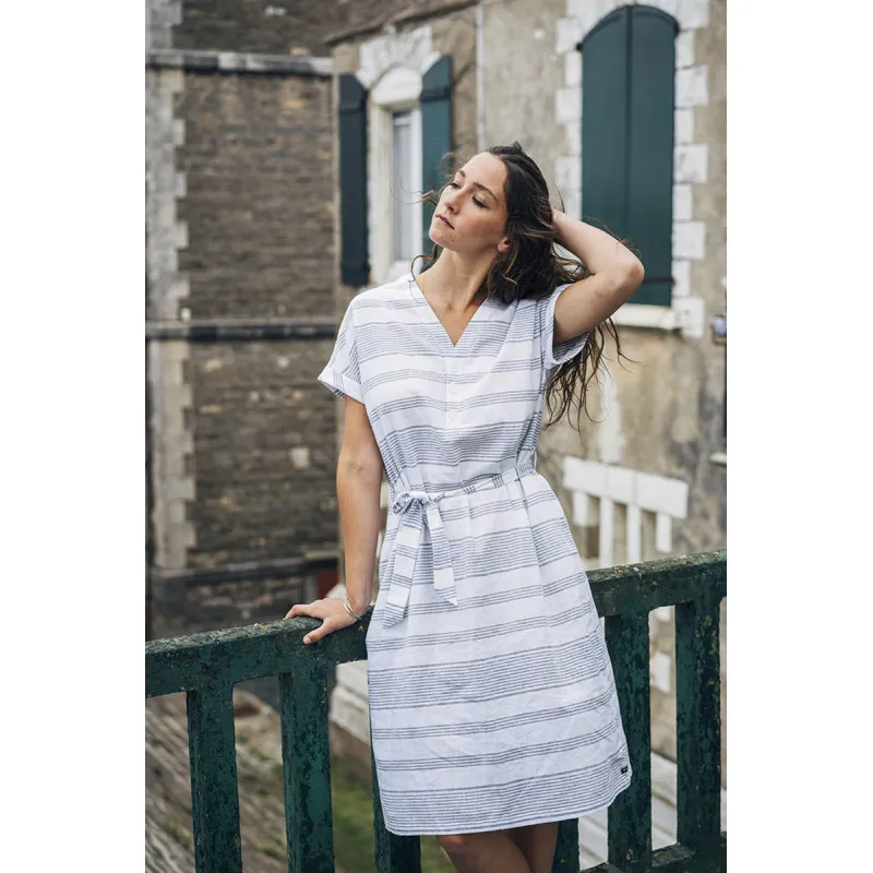 Vestido manga corta para mujer