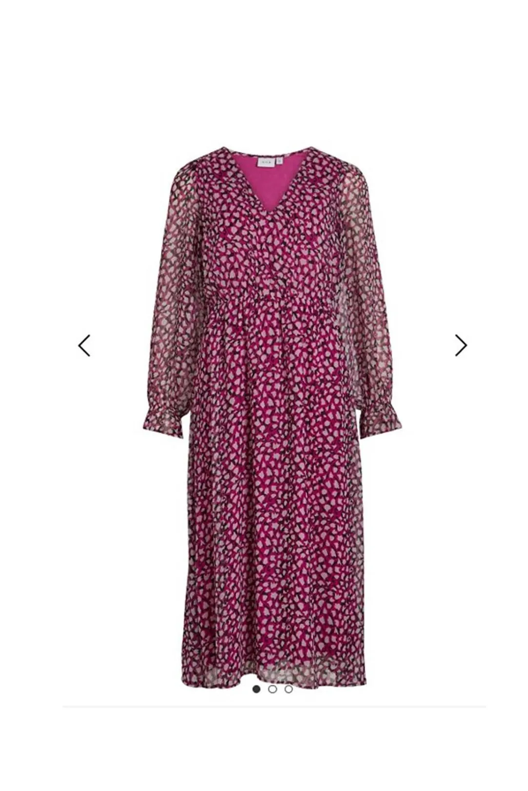 VESTIDO MIDI FLORES VIFALIA ROSA