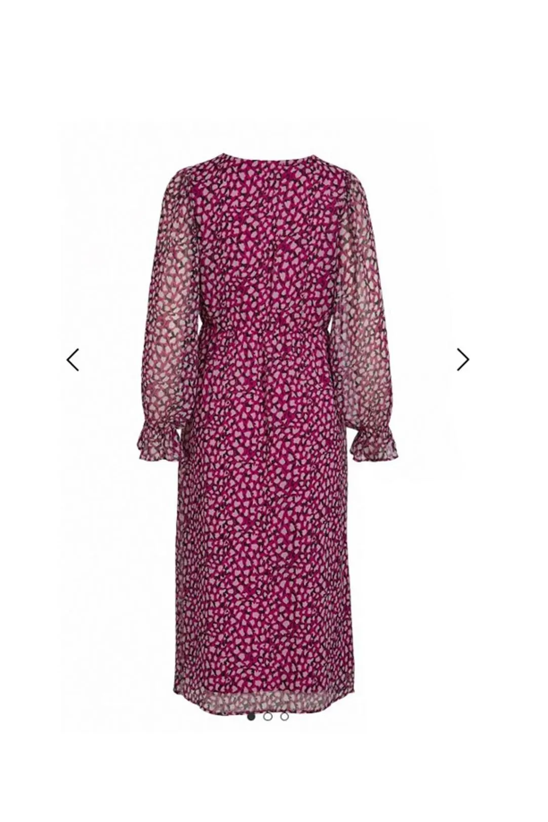 VESTIDO MIDI FLORES VIFALIA ROSA
