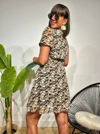 Vestido Vaporoso Estampado SISSAY