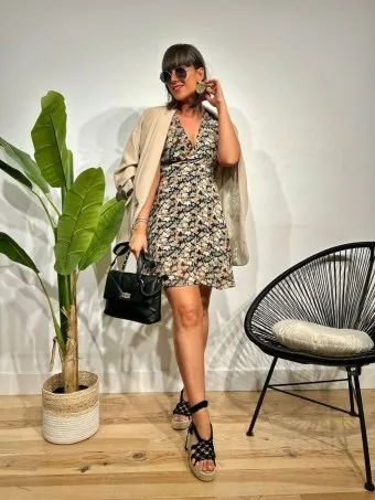 Vestido Vaporoso Estampado SISSAY