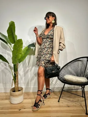 Vestido Vaporoso Estampado SISSAY