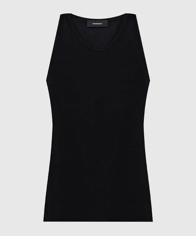 WARDROBE.NYC Black ribbed top