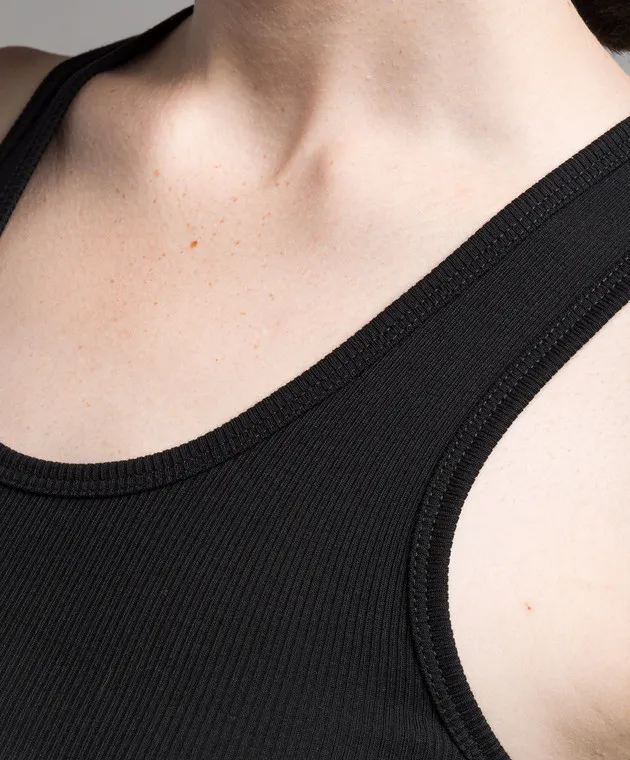WARDROBE.NYC Black ribbed top