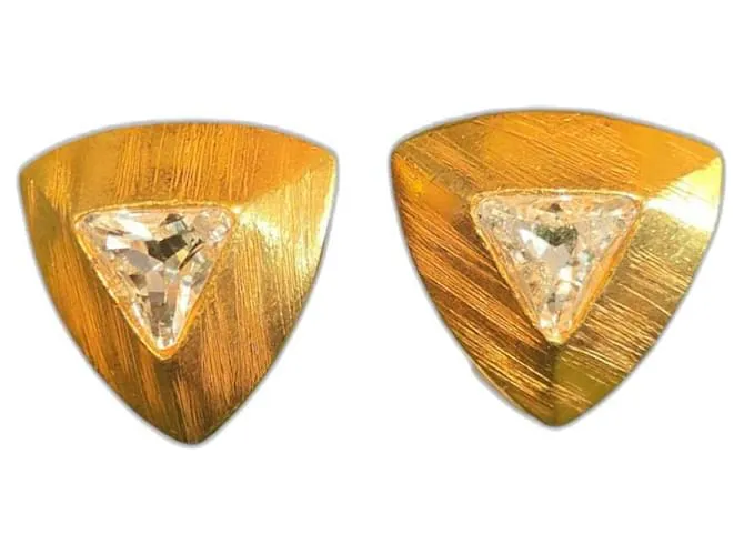Yves Saint Laurent Pendientes Gold hardware 