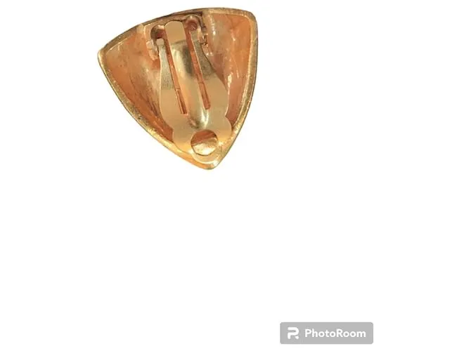 Yves Saint Laurent Pendientes Gold hardware 