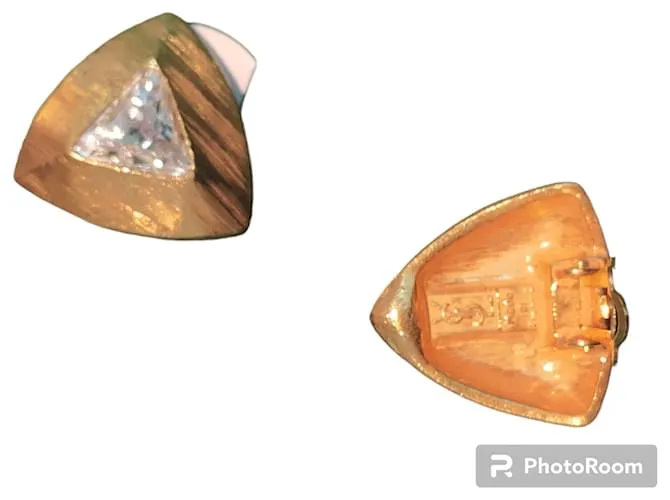 Yves Saint Laurent Pendientes Gold hardware 