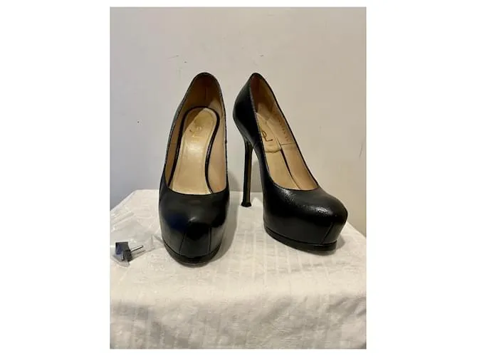 Yves Saint Laurent YSL TripToo  105 bombas en negro 