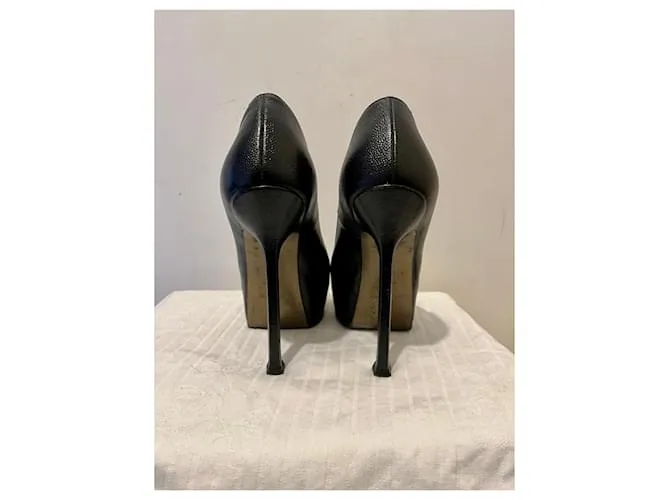 Yves Saint Laurent YSL TripToo  105 bombas en negro 