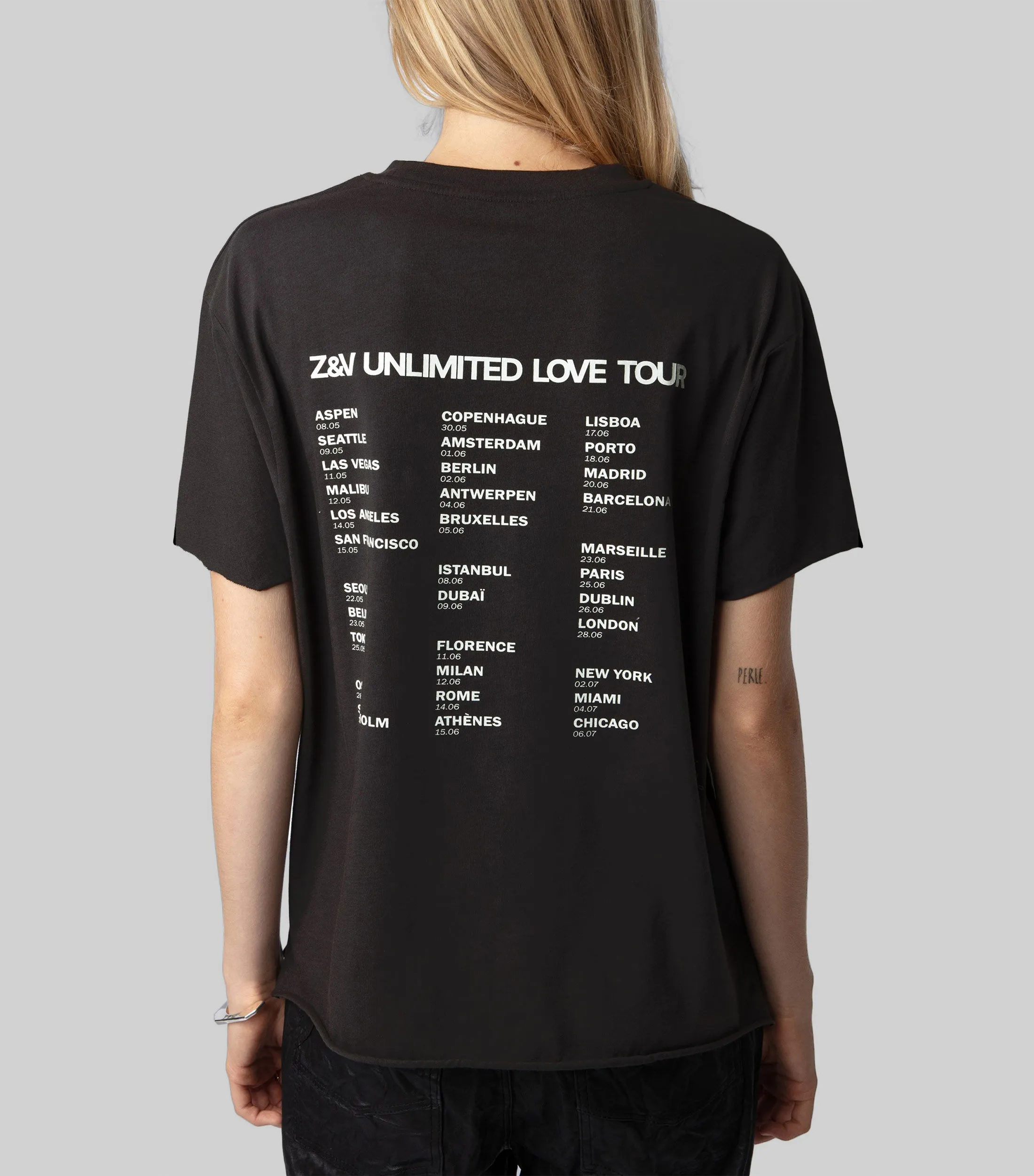 Zadig & Voltaire Playera de cuello redondo y manga corta Mujer