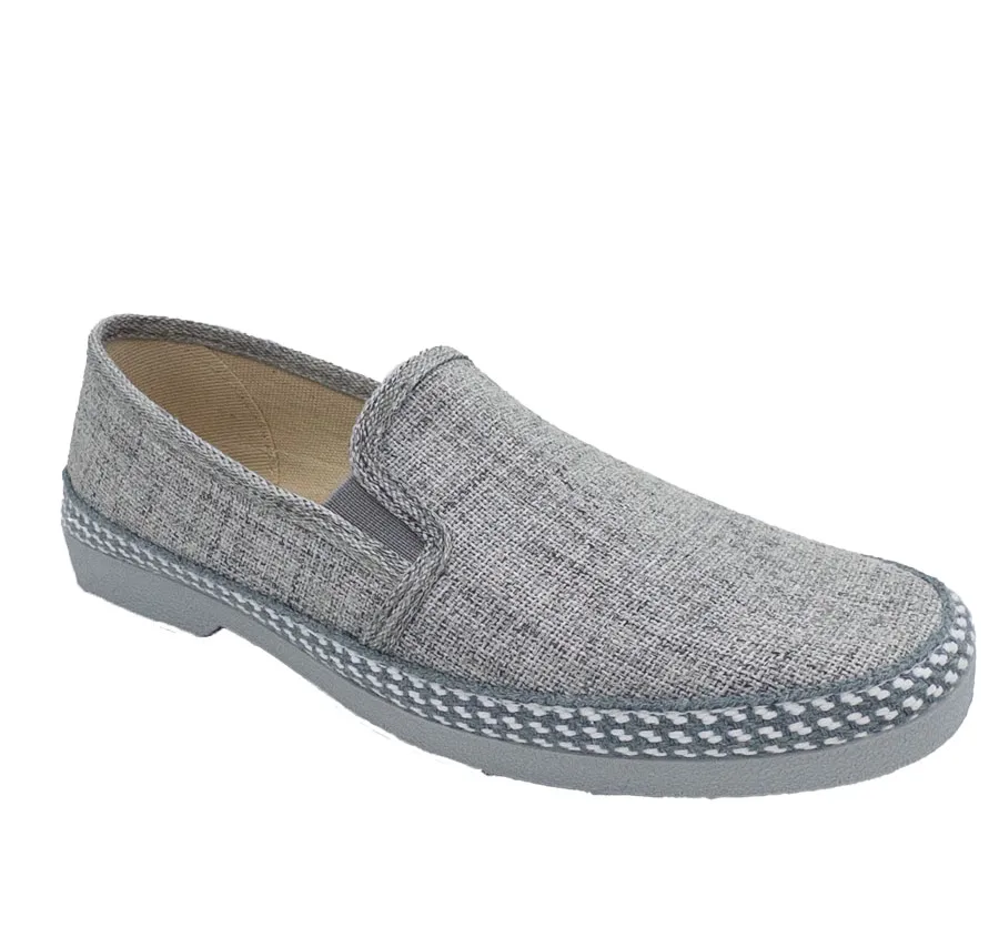 ZAPATILLA CANO CONFORT 501 DE CALLE HOMBRE ALPARGATA ZAPATILLA ELÁSTICOS GRIS 3500