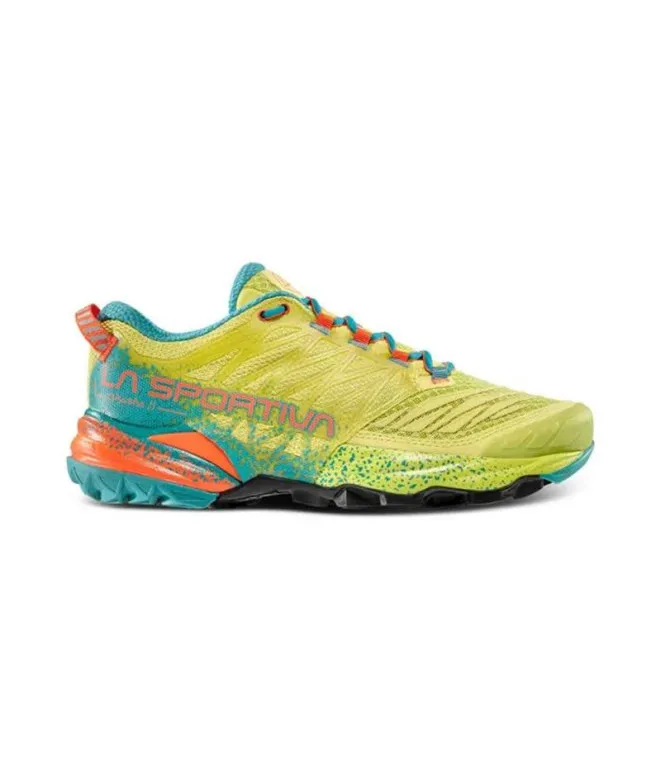 Zapatillas de Running La Sportiva Akasha II Green Banana/Lagoon Mujer