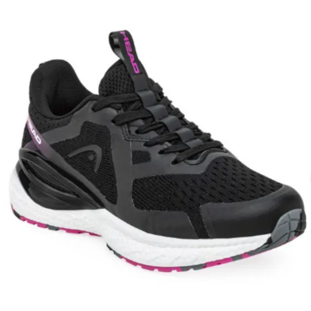 ZAPATILLAS NIÑA HEAD  SERBIA NEGRA/FUCSIA