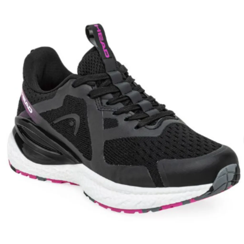 ZAPATILLAS NIÑA HEAD  SERBIA NEGRA/FUCSIA