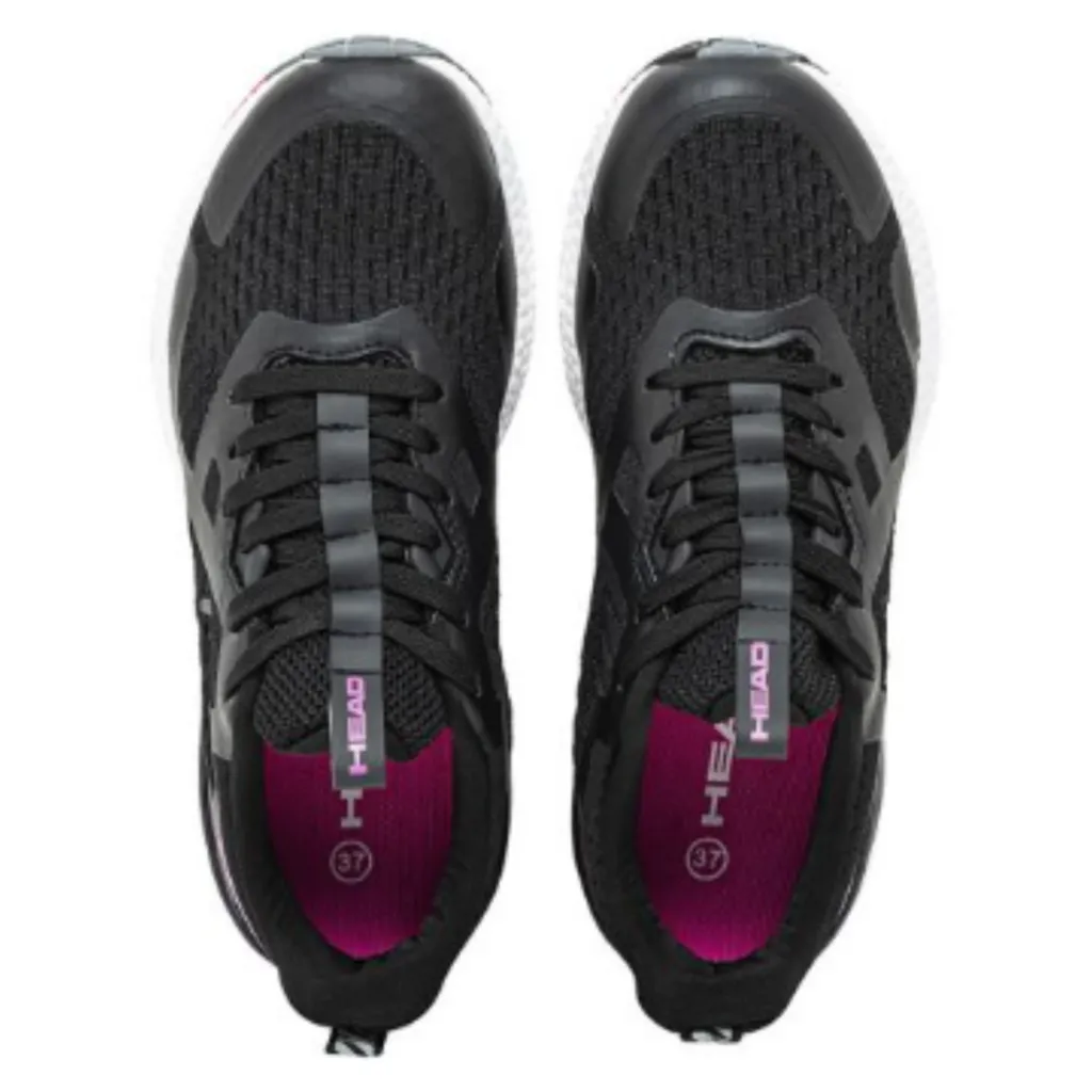ZAPATILLAS NIÑA HEAD  SERBIA NEGRA/FUCSIA