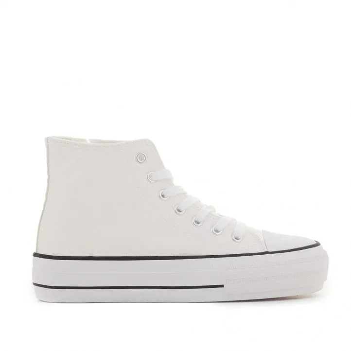 Zapatillas Stay blancas de botín con piel vegana
