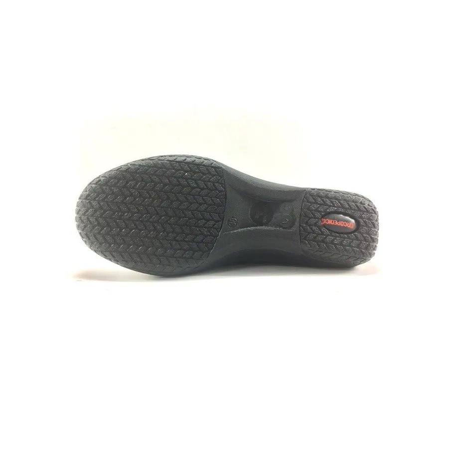ZAPATO ARCOPEDICO LEINA ELASTICO NEGRO