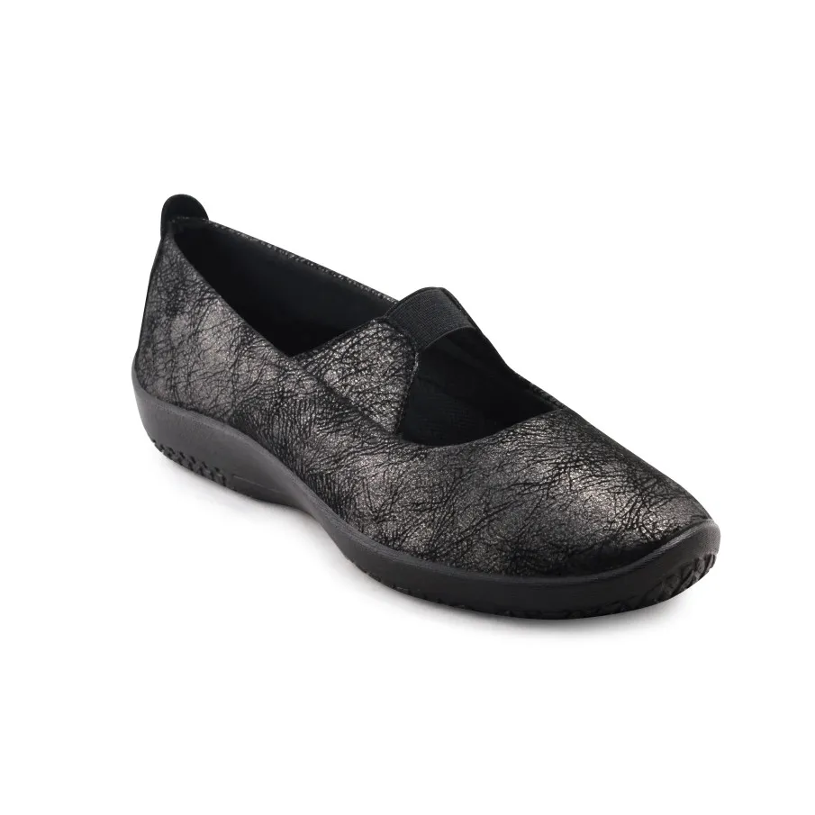 ZAPATO ARCOPEDICO LEINA ELASTICO NEGRO