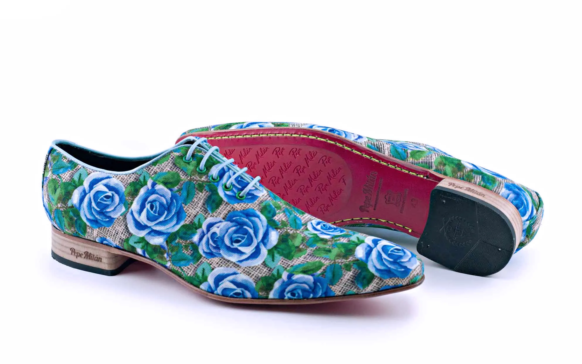 ZAPATO MODELO BLUE MOOM, FABRICADO EN FANTASíA M30 MARINO