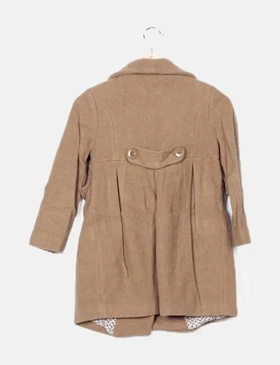 Zara Abrigo marrón básico