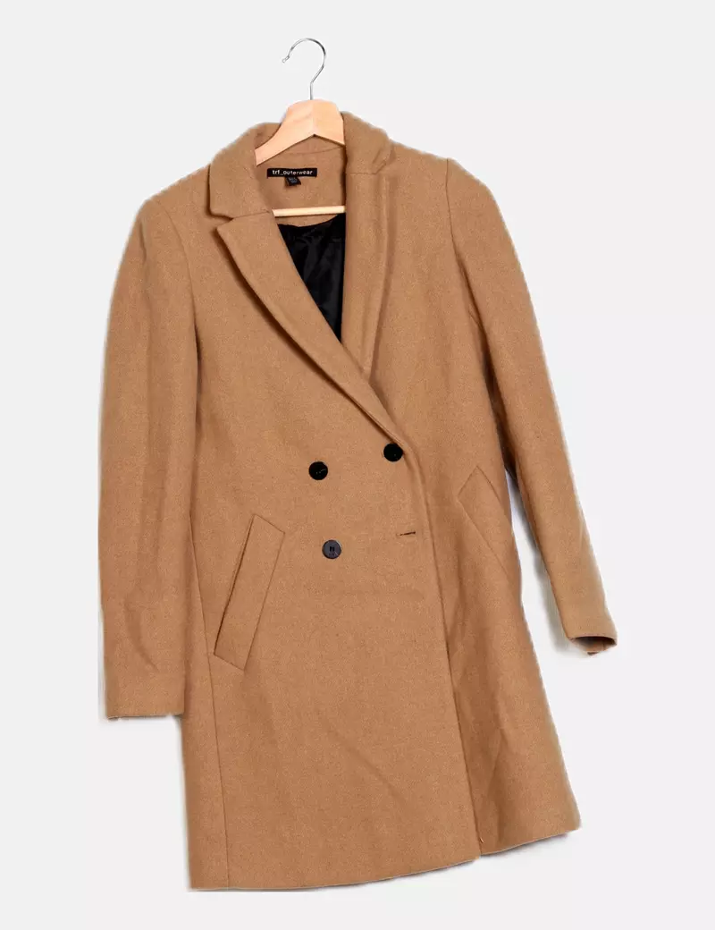Zara Abrigo marrón paño