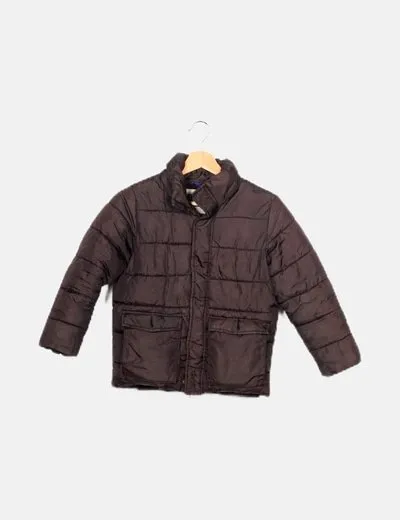 Zara Abrigo negro acolchado