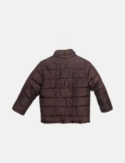 Zara Abrigo negro acolchado