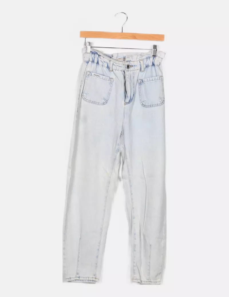 Zara Pantalón azul denim