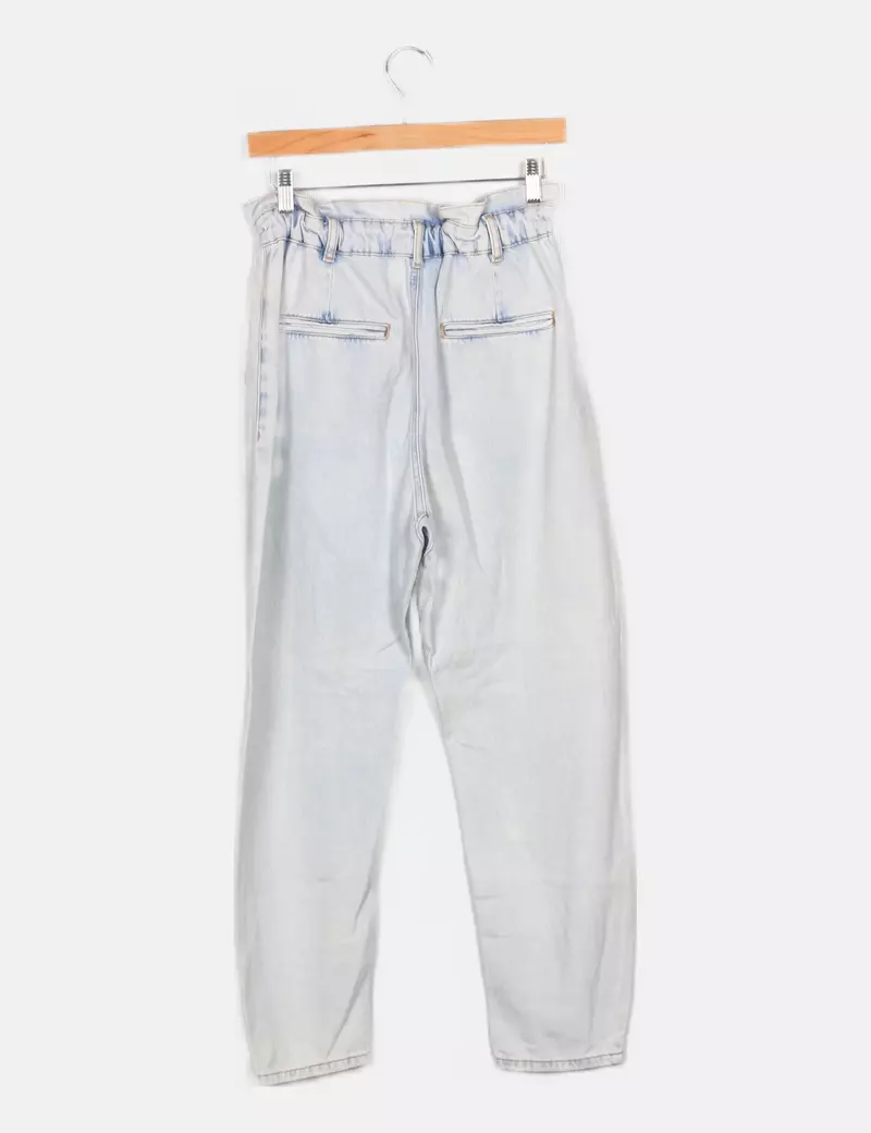 Zara Pantalón azul denim