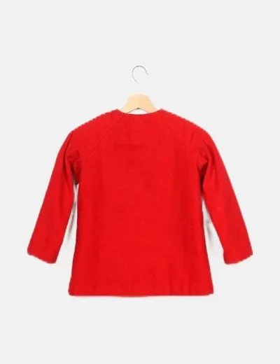ZY Abrigo rojo paño